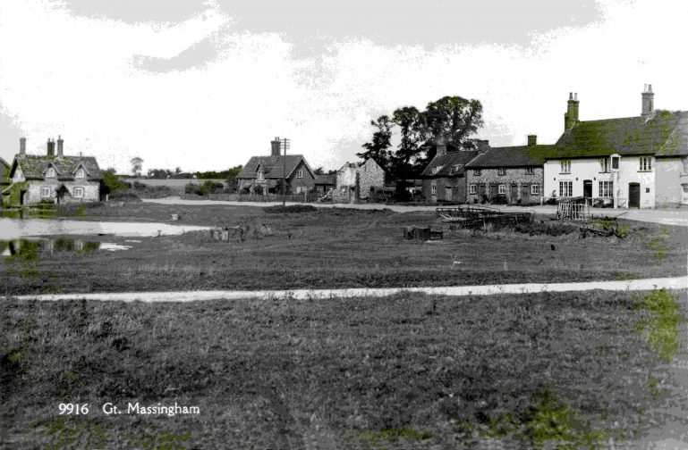 Photograph. Fox and Pheasant old cottages (Great Massingham Archive).