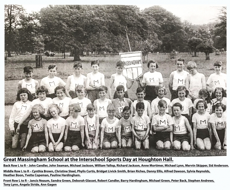 Photograph. Massingham Sports circa 1955 Houghton Hall (Great Massingham Archive).